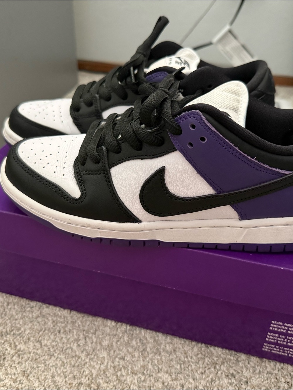 Nike SB Dunk Low Pro Court Purple Women’s 8.5/Mens 7 with original box